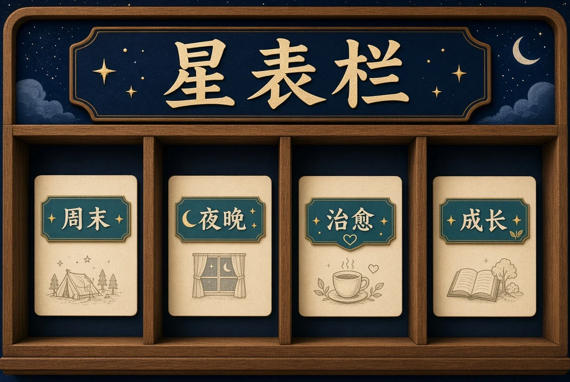 星表整理主题画面